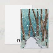 Winterwanderkollektion Dankeskarte (Vorne/Hinten)