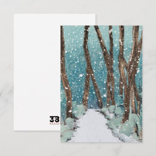 Winterwanderkollektion Dankeskarte (Vorne/Hinten)