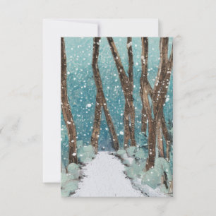 Winterwanderkollektion Dankeskarte
