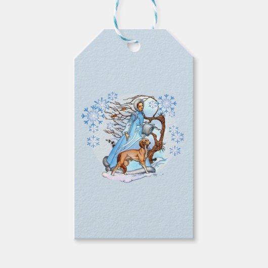 Winterwandern Geschenkanhänger (Vorderseite)