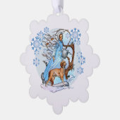 Winterwandern Ornament Karte (Linke Ecke)