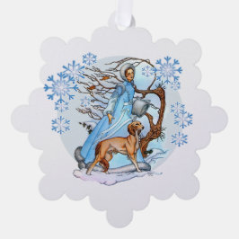 Winterwandern Ornament Karte