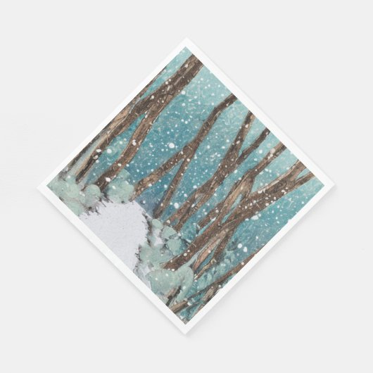 Winterwandern Serviette (Ecke)