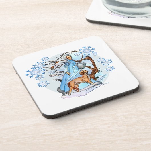 Winterwandern Untersetzer (Linke Seite)