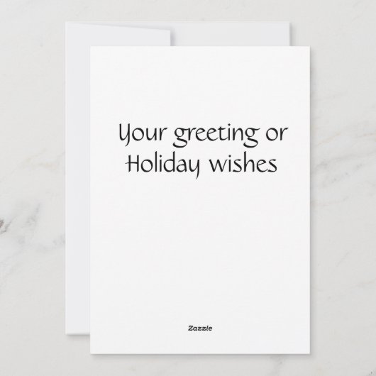 Winterwanderpferd 2024 feiertagskarte (Rückseite)