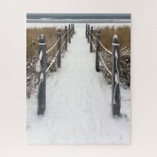 Winterwanderung am Old Orchard Beach Puzzle