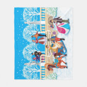 Winterwanderung Fleecedecke (Vorderseite)