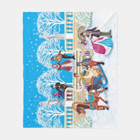 Winterwanderung Fleecedecke (Vorderseite)