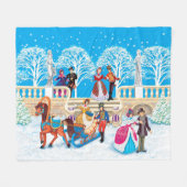 Winterwanderung Fleecedecke (Vorderseite (Horizontal))