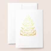 Winterwanderung Folienkarte (Rückseite mit Umschlag)