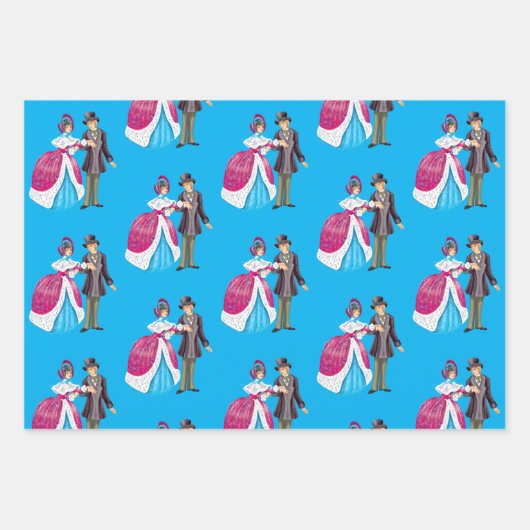 Winterwanderung Geschenkpapier Set (Vorderseite 2)