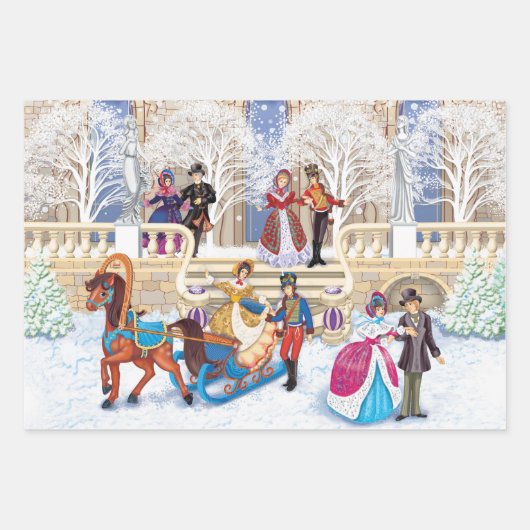 Winterwanderung Geschenkpapier Set (Vorderseite 3)