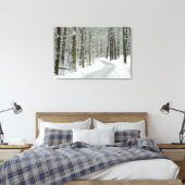 Winterwanderung gezogene Leinwand Print (Insitu (Schlafzimmer))