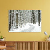Winterwanderung gezogene Leinwand Print (Insitu (Wohnzimmer))