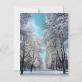 Winterwanderung im Park Einladung (Vorderseite)