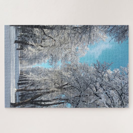 Winterwanderung im Park Puzzle (Horizontal)