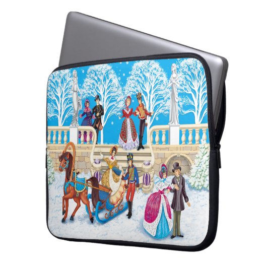 Winterwanderung Laptopschutzhülle (Vorderseite Links)