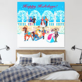 Winterwanderung Leinwanddruck (Insitu (Schlafzimmer))