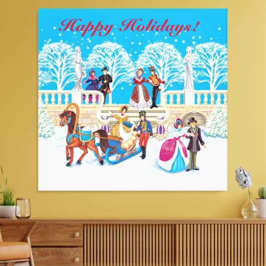 Winterwanderung Leinwanddruck (Insitu (Wohnzimmer))