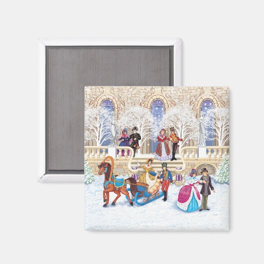 Winterwanderung Magnet (Vorderseite/Rückseite)