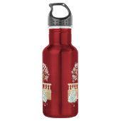 Winterwanderung Meine Damen und Herren Edelstahlflasche (Rückseite)