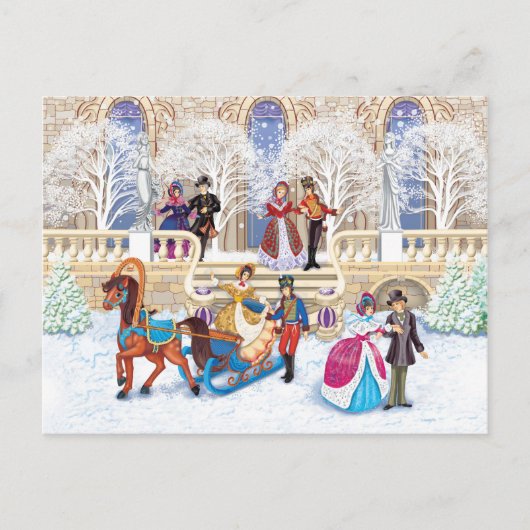 Winterwanderung Postkarte (Vorderseite)