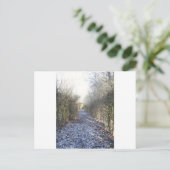 Winterwanderung Postkarte (Stehend Vorderseite)
