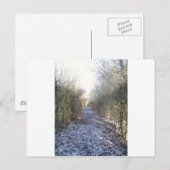 Winterwanderung Postkarte (Vorne/Hinten)