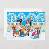 Winterwanderung Postkarte (Vorne/Hinten)