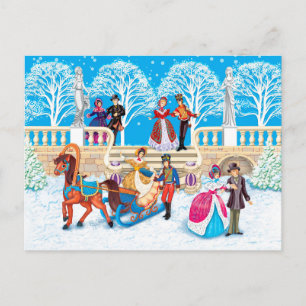 Winterwanderung Postkarte