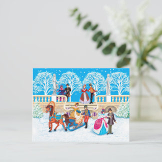 Winterwanderung Postkarte