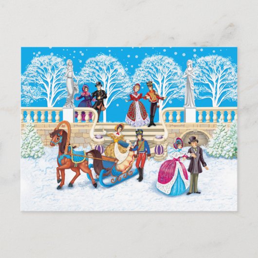 Winterwanderung Postkarte (Vorderseite)