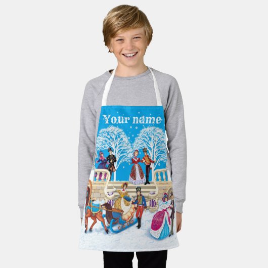 Winterwanderung Schürze (Getragen)