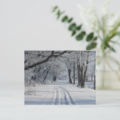 Winterwanderweg Postkarte (Stehend Vorderseite)