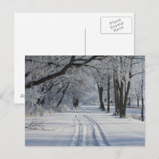 Winterwanderweg Postkarte (Vorne/Hinten)