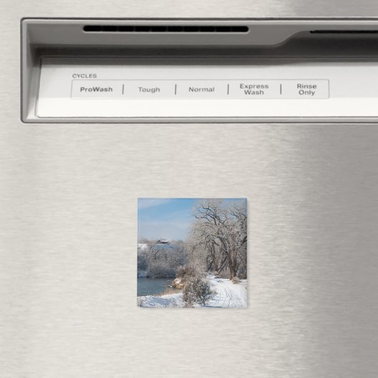 Winterwanderweg Weihnachtsmagnet Magnet (In Situ (Geschirrspüler))