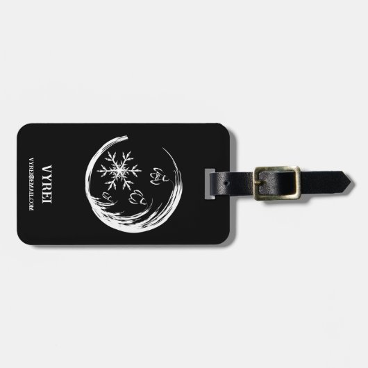 WinterWappen Gepäckanhänger (Vorderseite horizontal)