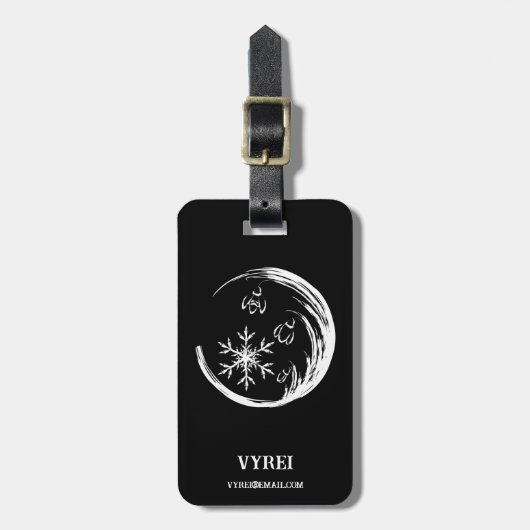 WinterWappen Gepäckanhänger (Vorderseite vertikal)