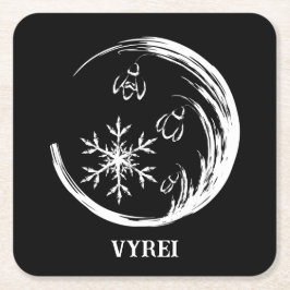 WinterWappen Rechteckiger Pappuntersetzer