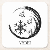 WinterWappen Rechteckiger Pappuntersetzer (Vorderseite)