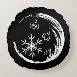 WinterWappen Rundes Kissen