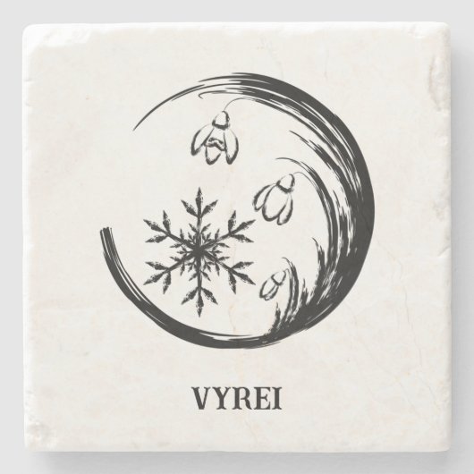 WinterWappen Steinuntersetzer (Vorderseite)