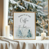 Winterwärme am Kaffeepender Poster