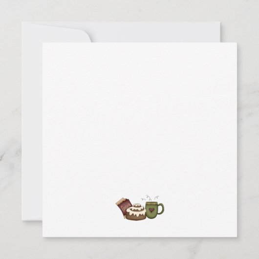 Winterwärme ・ Cinnamon Roll Einladung (Rückseite)