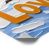 Winterwärme: Harmonie von Bärenhonig Poster (Ecke)