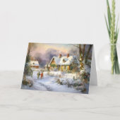 Winterwärme in der Hütte Karte (Vorderseite)