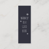 Winterwärme Mini-Lesezeichen Telefonnummerkarte (Rückseite)