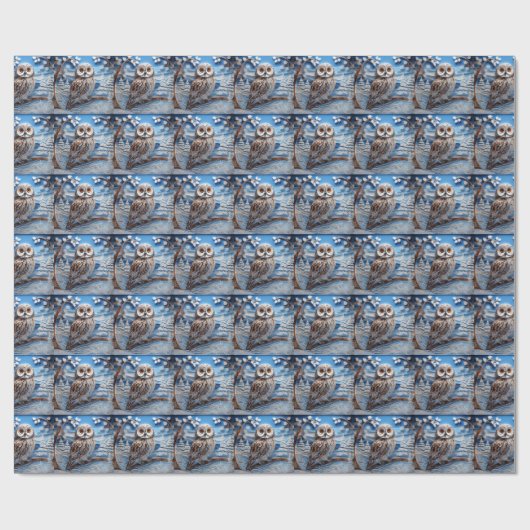 Winterwaschpapier Geschenkpapier (Flach)