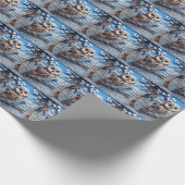 Winterwaschpapier Geschenkpapier (Ecke)