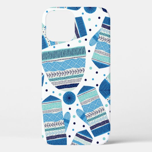 Winterwear: Gemütliches nahtloses Muster. Case-Mate iPhone Hülle (Rückseite)